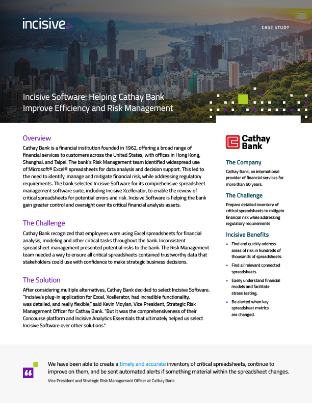 Cathay Bank Case Study